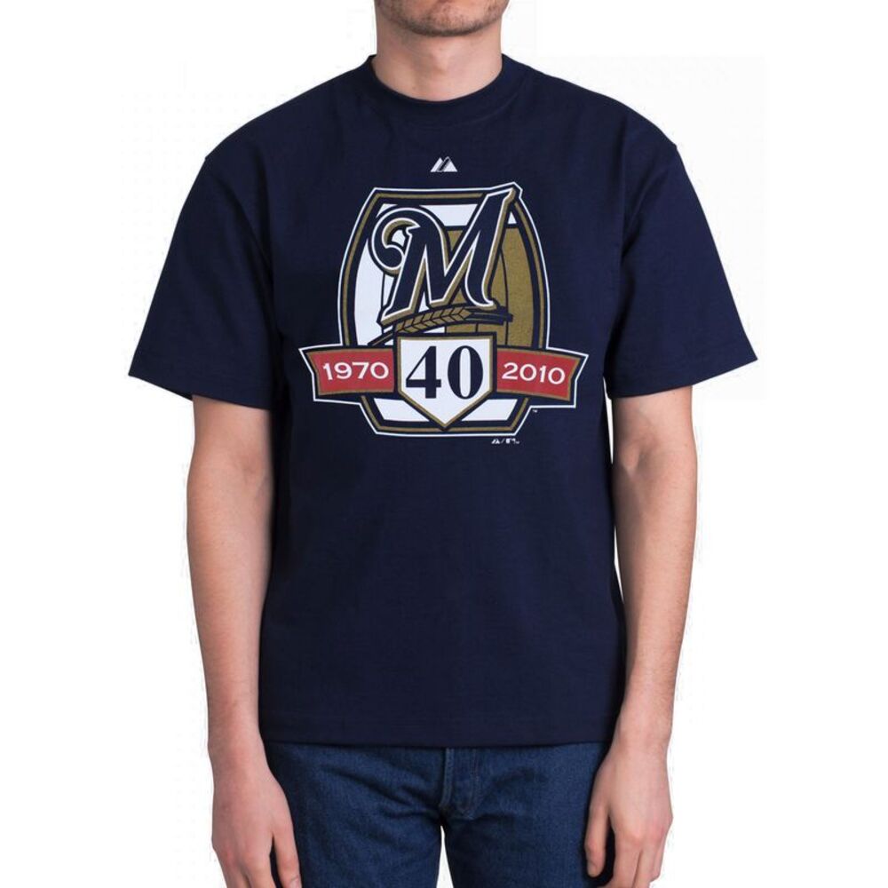 Milwaukee Brewers 40th Anniversary Commemorative Men's T-Shirt
